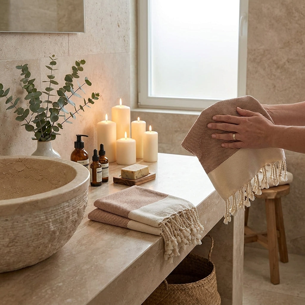 Soft Premium Hand Towel - 100% Pure Cotton, 40x19 Inches