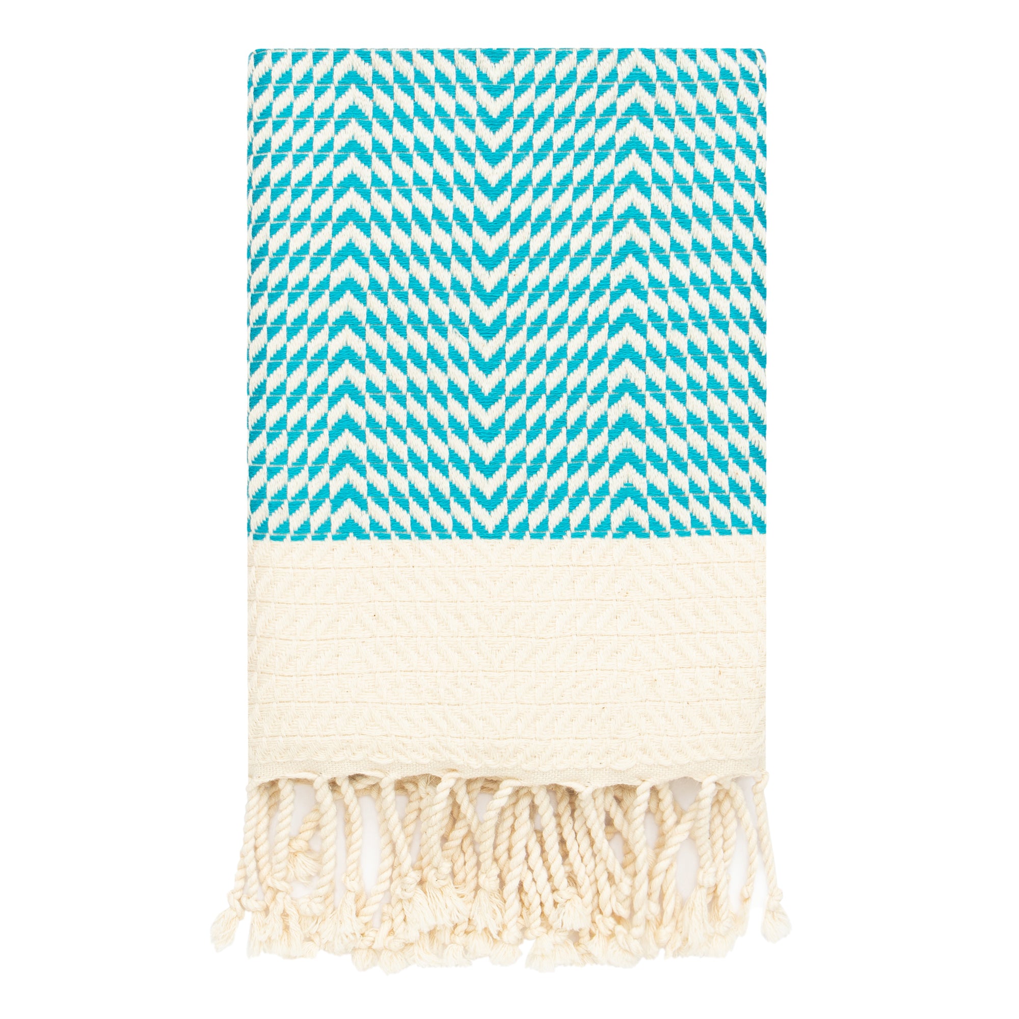 Boho Turkish Hand Towel Set of 2 - 40x19 Inches 100% Pure Cotton