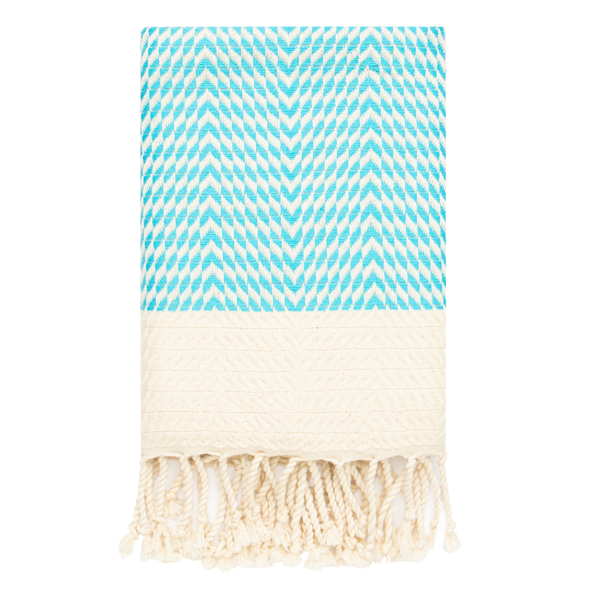 Boho Turkish Hand Towel Set of 2 - 40x19 Inches 100% Pure Cotton