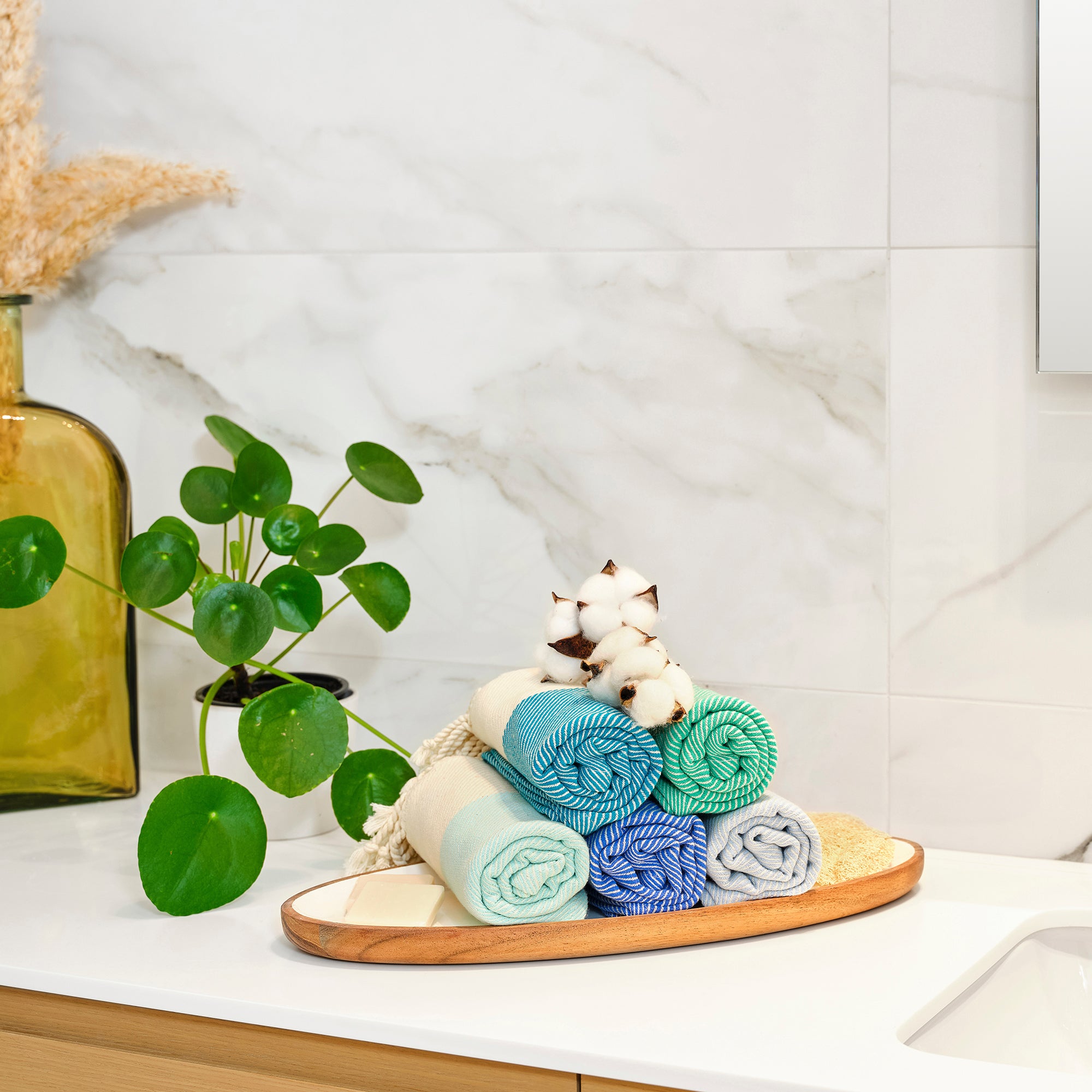 Soft Premium Hand Towel - 100% Pure Cotton, 40x19 Inches