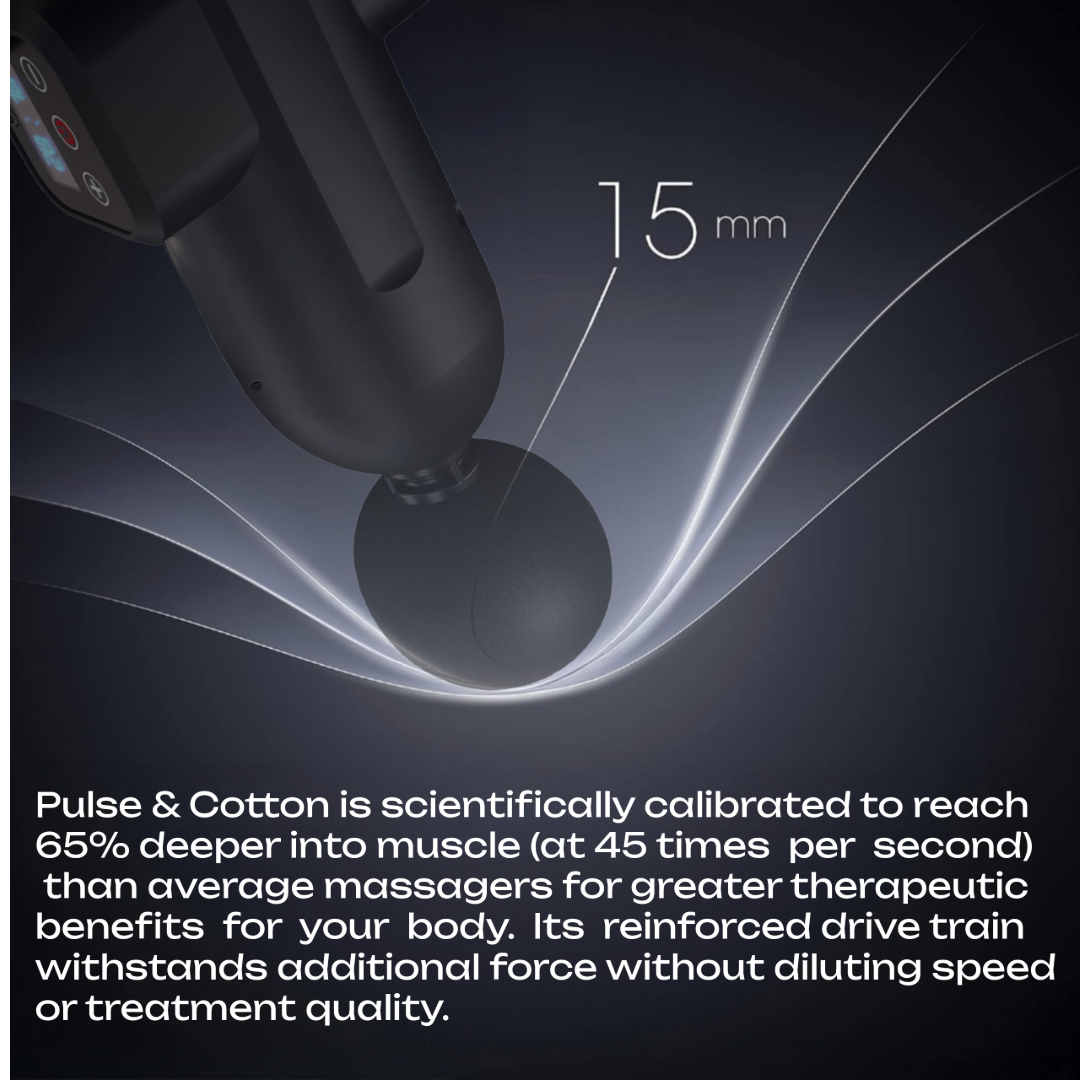Rechargeable percussion massager for post workout muscle relief
