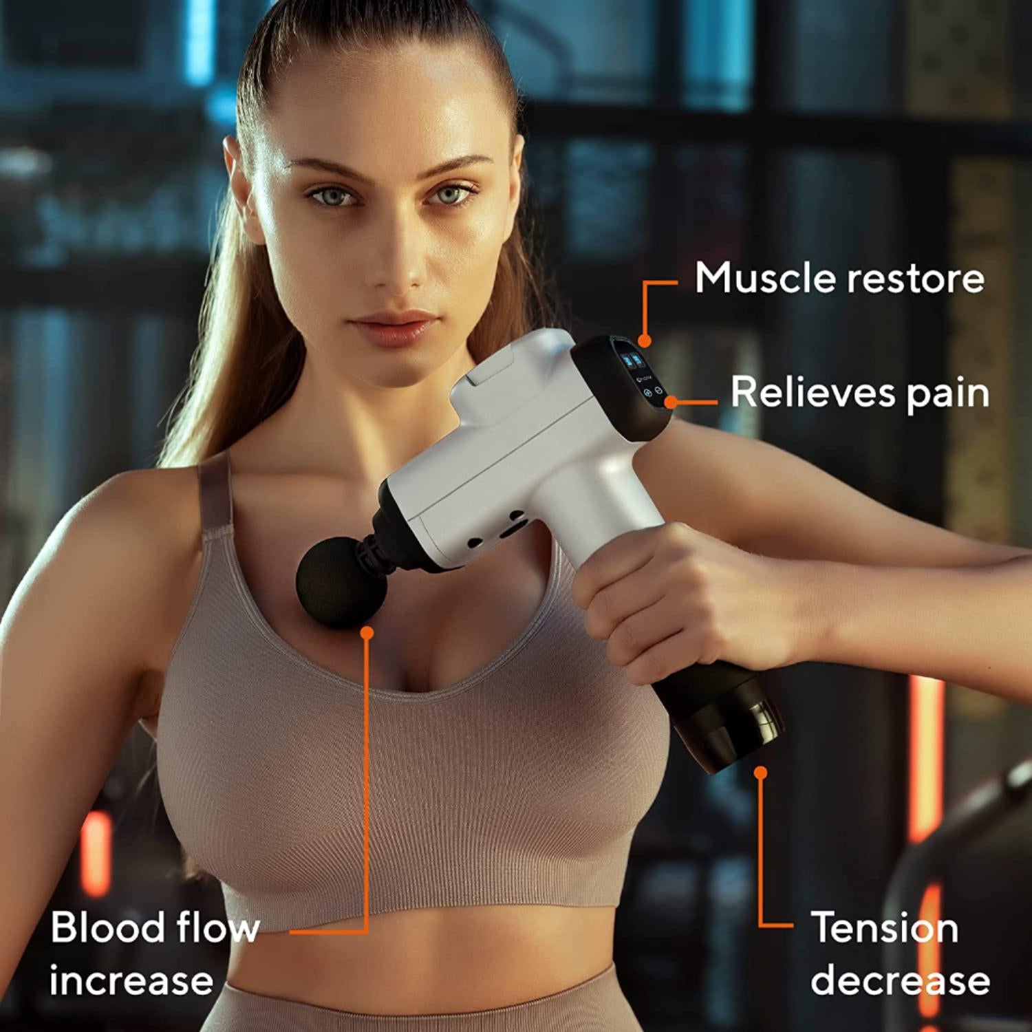 High intensity massage gun for athletes and active lifestyle recovery