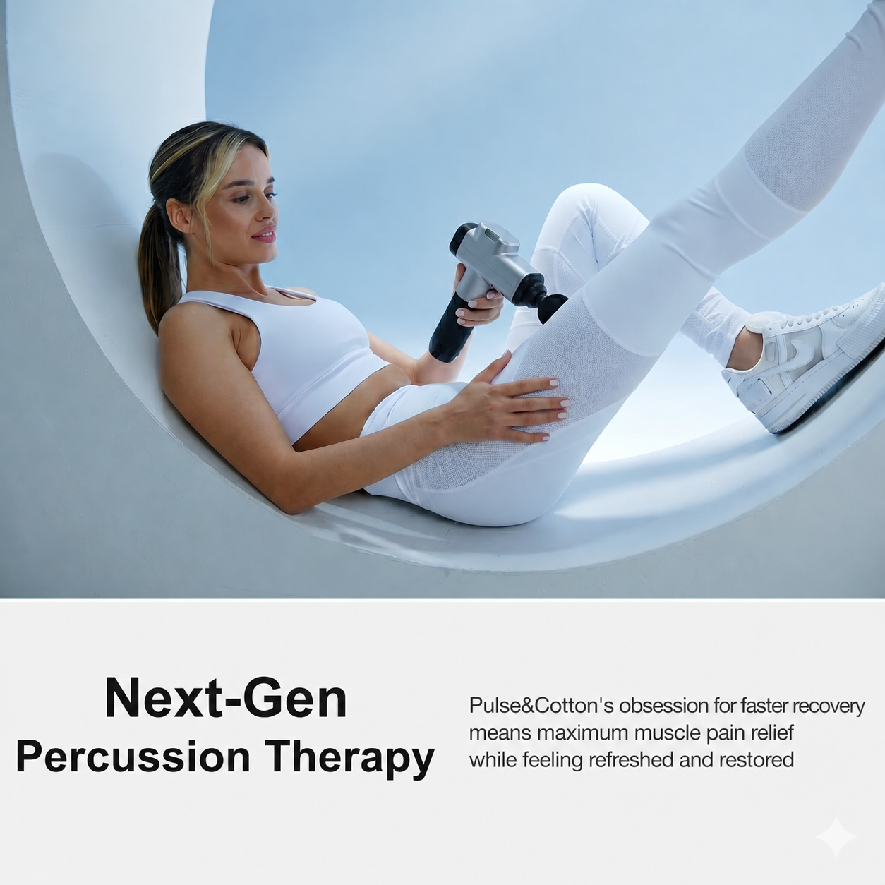 Advanced deep tissue massager with multiple attachment heads included